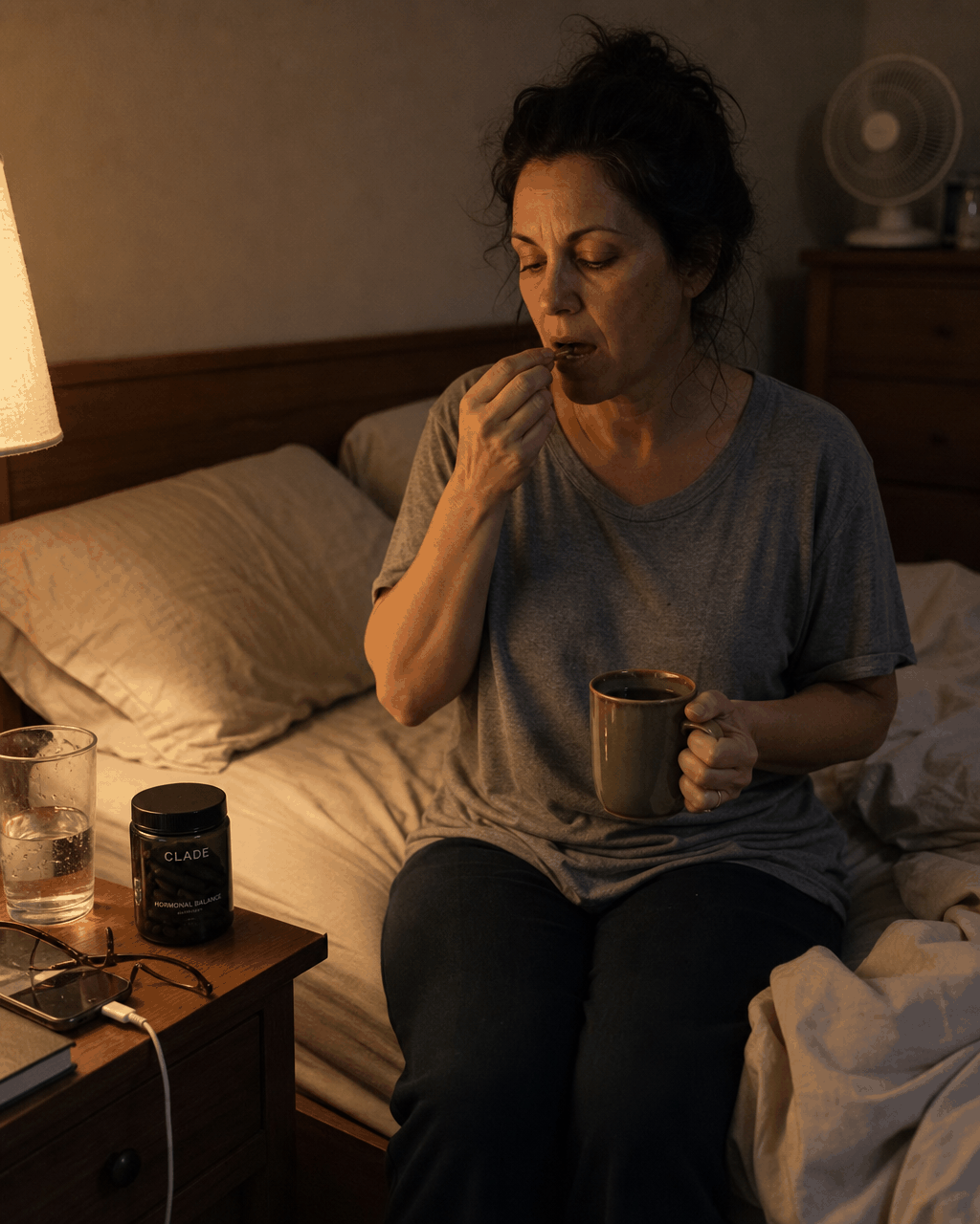 Evening routine with CLADE Hormonal Balance